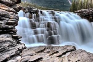 cascada athabasca alberta canadá foto