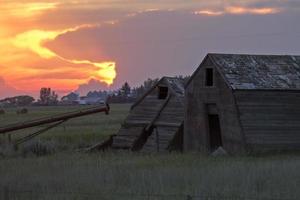 Sillouette Sunset Saskatchewan photo