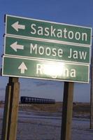 Road Sign Saskatchewan photo