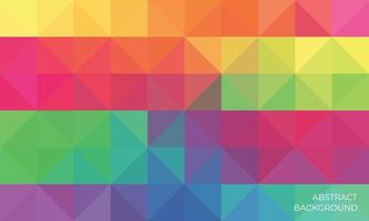 Abstract colorful geometric triangle background with mosaci design style vector