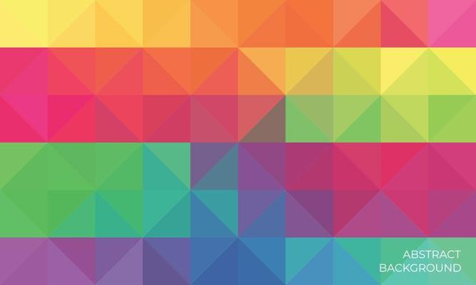 Abstract colorful geometric triangle background with mosaci design style