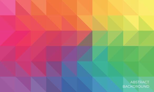 Abstract colorful geometric triangle background with mosaci design style vector