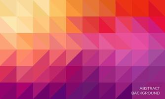 Abstract colorful geometric triangle background with mosaci design style vector