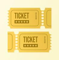 Vector Cinema Ticket Icon Admit One Illustration