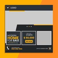 Real Estate Social Media Post Design vector