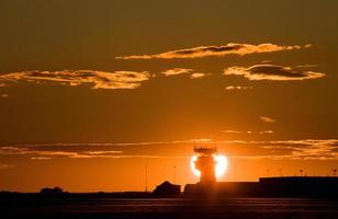 Airport Tower Sunset photo