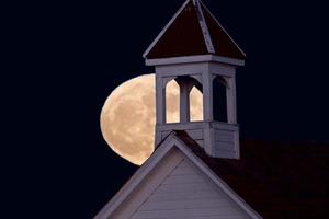 súper luna llena foto