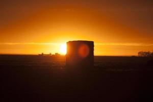 Prairie Sunset Sillouette photo