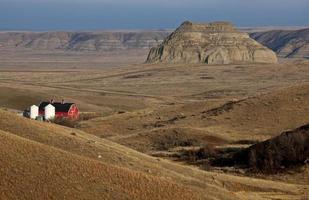 badlands canadá saskatchewan foto