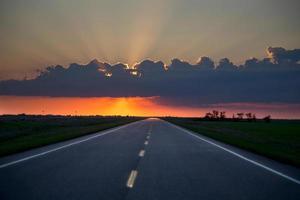 Sillouette Sunset Saskatchewan photo