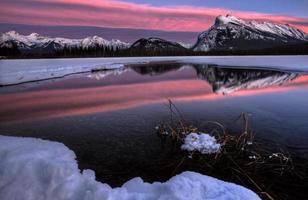 Sunset Mount Rundle photo