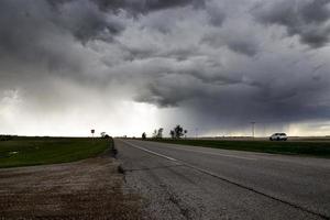 pradera nubes de tormenta canadá foto