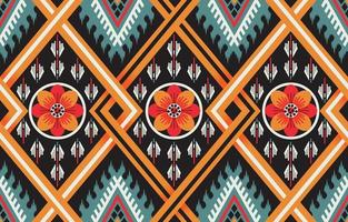 ethnic abstract beautiful art. Ikat seamless pattern in tribal, folk embroidery, Mexican style. Aztec geometric art ornament print. Design for carpet, wallpaper, clothing, wrapping, fabric.