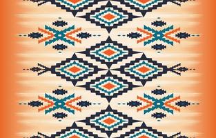 hermoso arte abstracto étnico. patrón sin costuras ikat en tribal, bordado popular, estilo mexicano. impresión de ornamento de arte geométrico azteca. diseño para alfombras, papel tapiz, ropa, envoltura, tela. vector