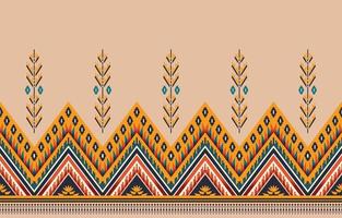 ethnic abstract beautiful art. Ikat seamless pattern in tribal, folk embroidery, Mexican style. Aztec geometric art ornament print. Design for carpet, wallpaper, clothing, wrapping, fabric. vector