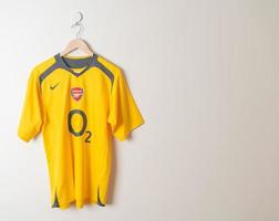 Bangkok, Thailand, Jan 18, 2022-Arsenal retro jersey season 05-06 photo