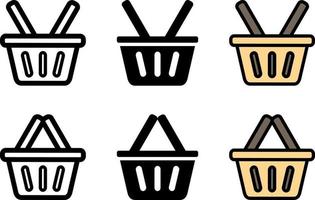 Shopping basket sign. Shopping basket icon flat style vector eps10