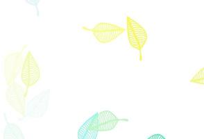 Light Green, Yellow vector hand painted background.