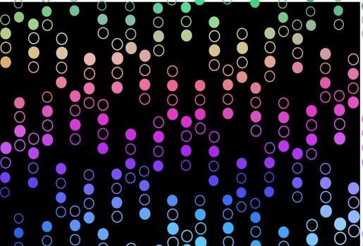 Dark Multicolor, Rainbow vector texture with disks.