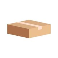 cardboard box isolated on white vector