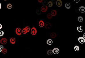 Dark Green, Red vector template with circles.