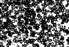 Black and white vector template with circles.