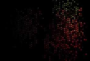 Dark Green, Red vector layout with circle shapes.