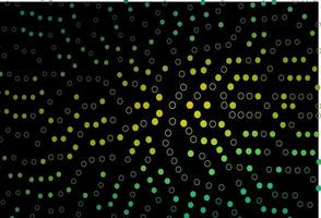 Dark Green, Yellow vector template with circles.