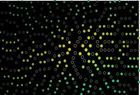 Dark Green, Yellow vector template with circles.