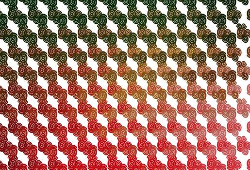 Light Green, Red vector background with abstract lines.