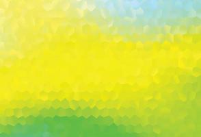 Light Green, Yellow vector cover with set of hexagons.