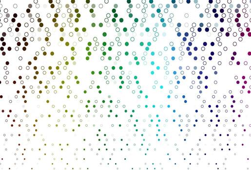 Light Multicolor, Rainbow vector layout with circle shapes.