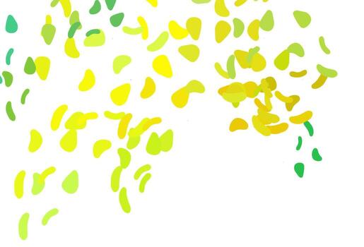 Light Green, Yellow vector backdrop with abstract shapes.