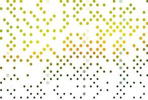 Light Green, Yellow vector backdrop with dots.