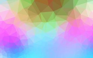 Light Multicolor, Rainbow vector shining triangular pattern.