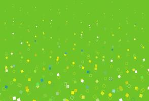 Light Green, Yellow vector backdrop with lines, rectangles.