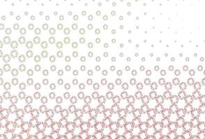 Light green, red vector texture with disks.