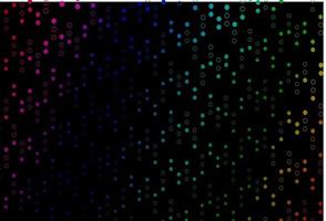 Dark Multicolor, Rainbow vector pattern with spheres.