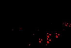 Dark Green, Red vector background with curved circles.