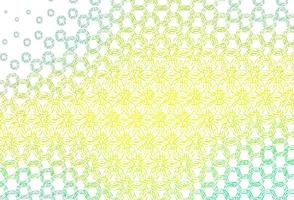 Light green, yellow vector layout with circle shapes.