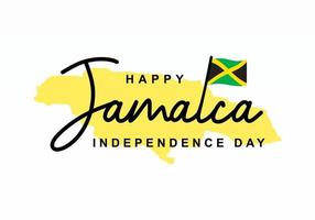 Jamaica Independence day background national celebration on august 6. vector