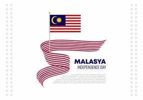 Malaysia Independence day national celebration on august 31. vector