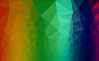 Dark Multicolor, Rainbow vector polygon abstract backdrop.