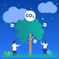 ilustración vectorial personaje de dibujos animados gráficos de protección ambiental contra la contaminación vector