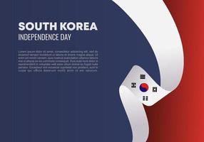 celebración nacional del día de la independencia de corea del sur el 15 de agosto. vector