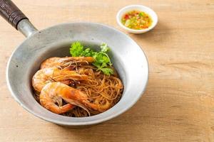 Casseroled or Baked Shrimp with Glass Noodles photo