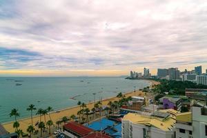 Pattaya Chonburi Thailand - 9 Nov 2021 - Beautiful landscape and cityscape of Pattaya city is popular destination in Thailand. photo