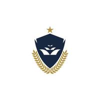 plantilla de diseño de logotipo de escuela y curso de academia universitaria vector