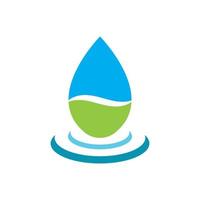 vector de plantilla de logotipo de gota de agua