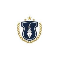 University  Academy  School and Course logo design template vector